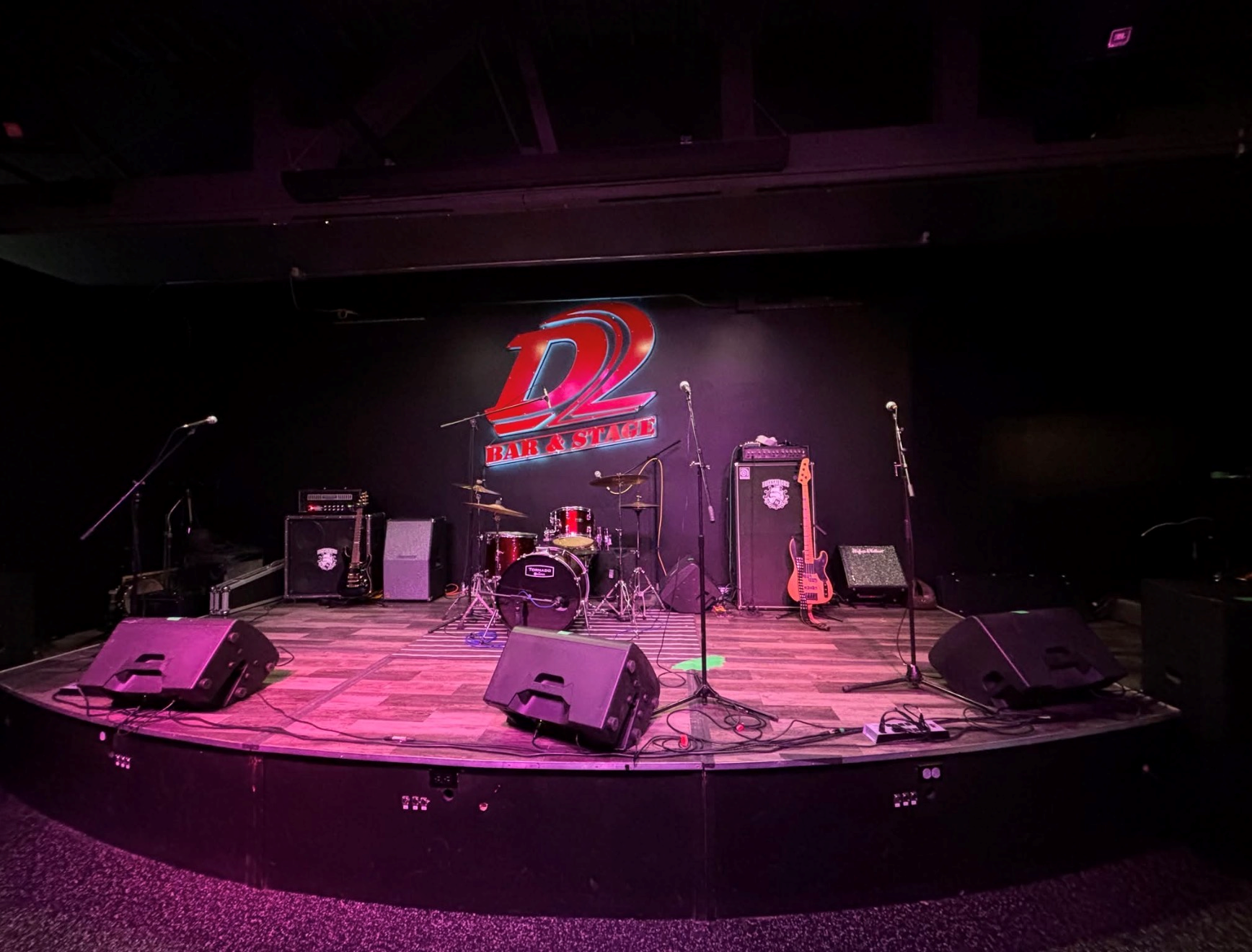 D2 Bar & Stage performance stage in Red Deer